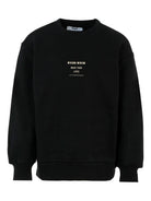 Felpa per bambino MSGM Kids nero con stampa logo F5MSJBSW214 110 MSGM KIDS 