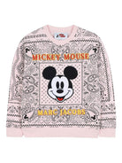 Felpa per bambina Marc Jacobs Kids x Disney Mickey Mouse rosa con stampa paisley W60575 475 THE MARC JACOBS KIDS 