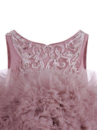 Abito per neonata Maison Ava rosa con gonna in tulle MA FW25 GL10 PINK MAISON AVA KIDS 