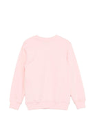 Felpa per bambina Moschino Kids rosa con stampa Teddy HUF09ULCA19 50209 MOSCHINO KIDS 