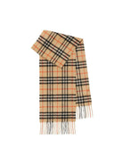 Sciarpa per bambini Burberry Kids beige con motivo Vintage Check 8089369 B9368 BURBERRY KIDS 