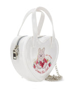 Borsa per bambina Monnalisa bianco con forma a cuore 39G006 7745 0084 MONNALISA KIDS 