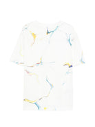 T-shirt per bambino Stella McCartney Kids bianca con dettagli grafici TY8C21 Z3478 101BC STELLA McCARTNEY KIDS 