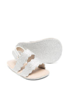 Sandali per neonata BabyWalker argentati con orlo a smerlo PB1659 SILVER BABYWALKER KIDS 