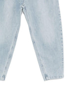 Jeans per bambina Moschino Kids azzurro con stampa ciliegie sul retro HDP06WL0E34 40186 MOSCHINO KIDS 