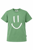 T-shirt Roxo per bambini Molo verde con stampa smile 6S26A201 5628 MOLO KIDS 