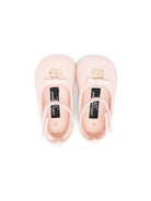 Ballerine per neonata Dolce & Gabbana Kids rosa con placca logo DK0065 AB793 80400 DOLCE & GABBANA KIDS 