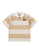 T-shirt per bambino Molo beige con colletto 1S26A222 9597 MOLO KIDS 