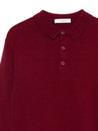Polo per bambino Paolo Pecora Kids rosso scuro a maniche lunghe PP4086 MOST PAOLO PECORA KIDS 