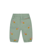 Pantaloni per neonato Stella McCartney Kids verde con ricamo a cuore all-over TY6020 Z3454 754EM STELLA McCARTNEY KIDS 