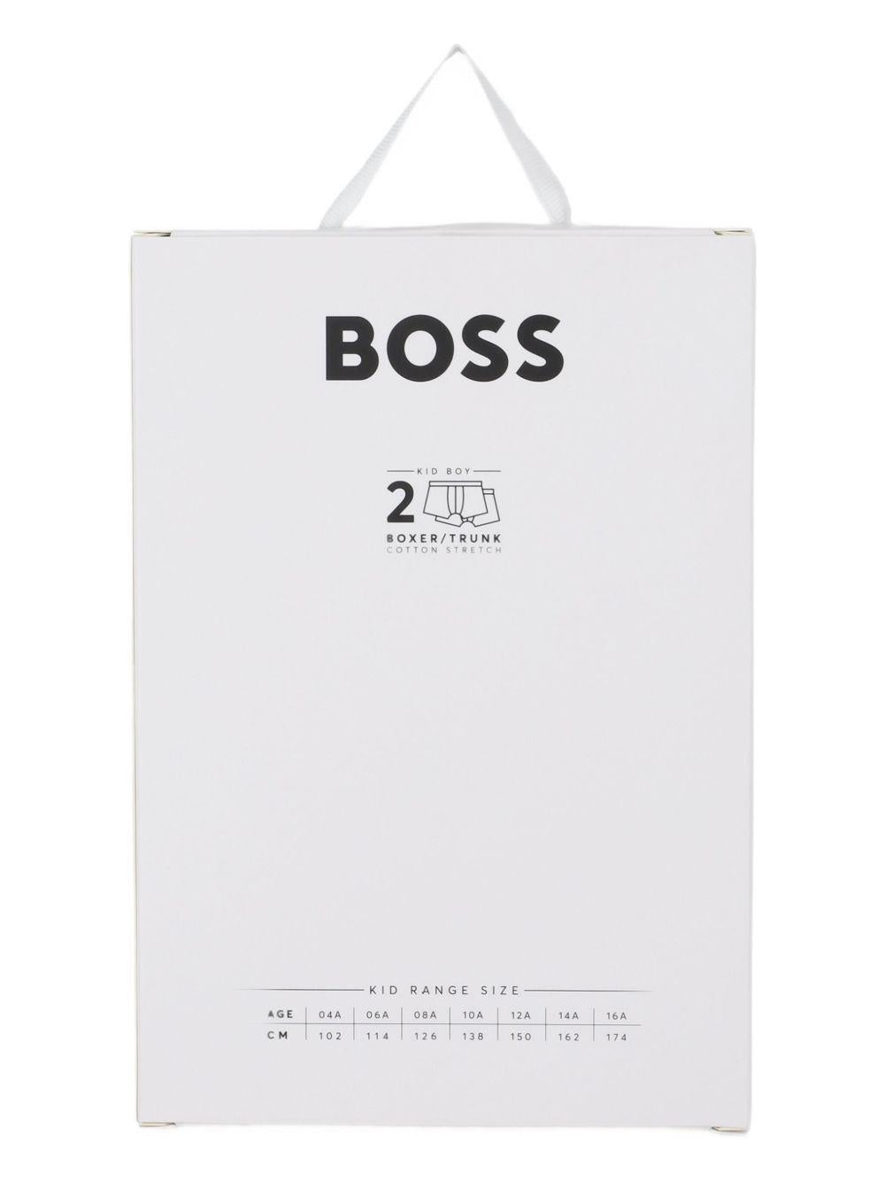 Set 2 boxer Boss Kids blu con stampa J52665 849 BOSS KIDS 
