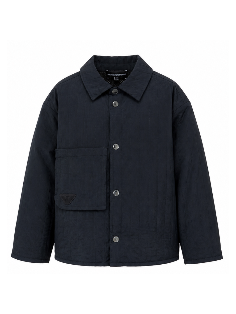Blouson per bambino Emporio Armani Kids blu con motivo a righe EB000926 AF20709 UB118 EMPORIO ARMANI KIDS 