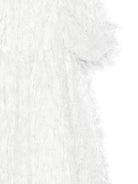 Abito per bambina Alapage bianco con dettagli frange 26SAGDRE00042 BIANCO A'LAPAGE KIDS 