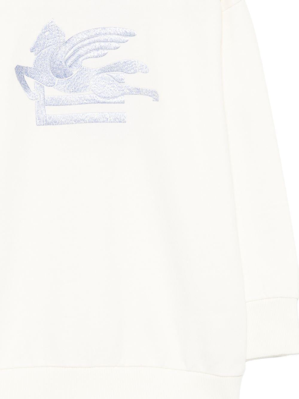 Felpa per bambino Etro Kids bianca con motivo Pegaso GZ4H10 Z3183 102 ETRO KIDS 