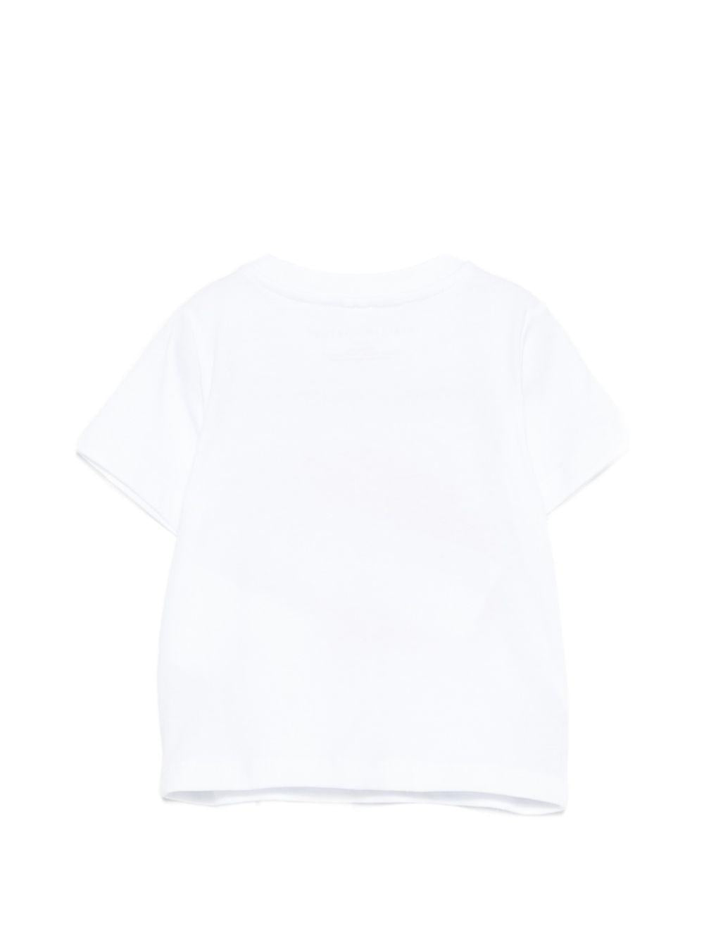 T-shirt per neonato Stella McCartney Kids bianca con stampa palla da rugby TY8640 Z0434 100 STELLA McCARTNEY KIDS 