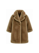 Cappotto per bambina Monnalisa Kids marrone con colletto 17H109 8034 0024 MONNALISA KIDS 