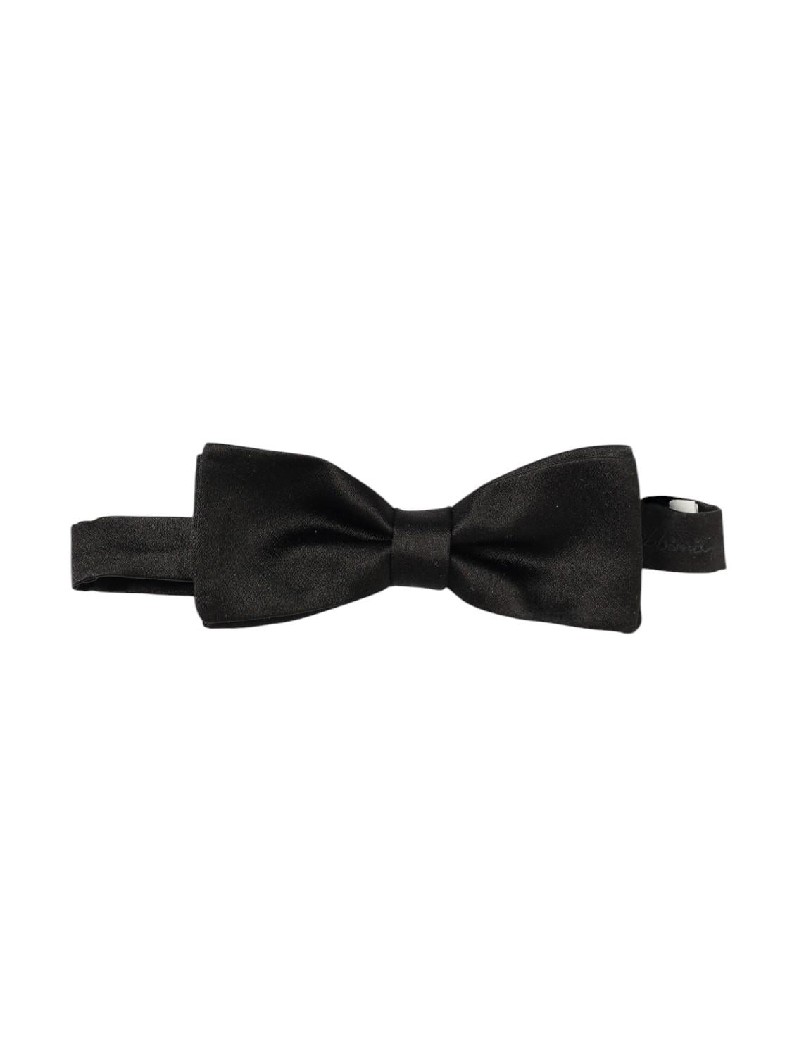 Papillon per bambino Dolce & Gabbana Kids nero con logo tono su tono LB7A32 G7PMO N0000 DOLCE & GABBANA KIDS 