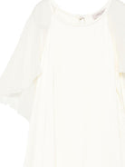 Abito per bambina Alberta Ferretti Kids bianco con design a strati R1G901 7141 0035 ALBERTA FERRETTI KIDS 