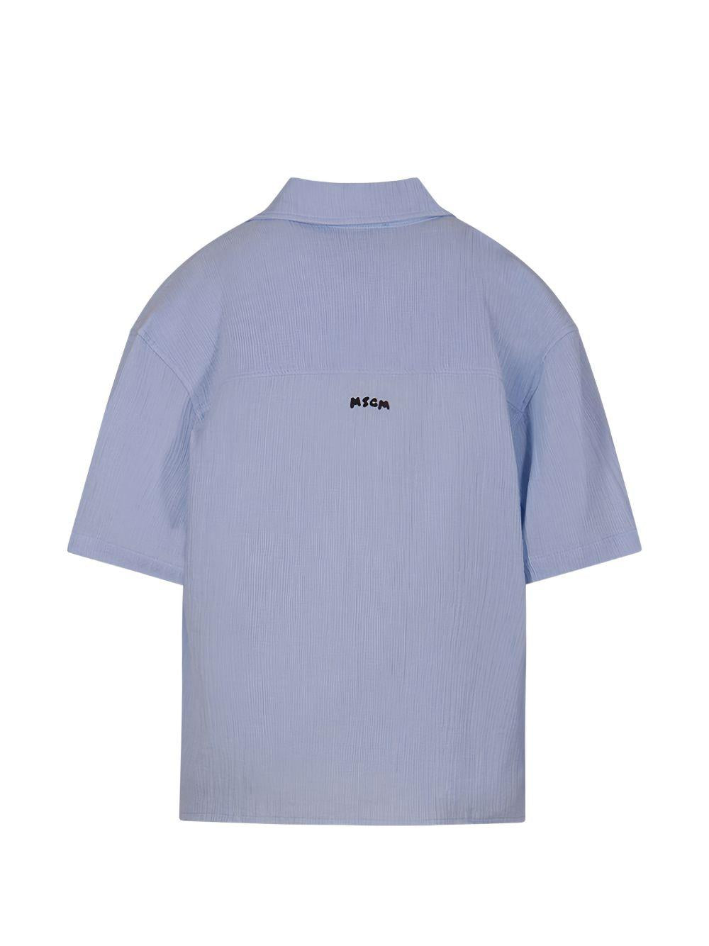 Set camicia e t-shirt per bambino MGM Kids multicolore con maniche corte S6MSJBCS198 050 MSGM KIDS 