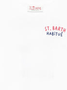 T-shirt per bambino MC2 Saint Barth Kids bianca con dettaglio ricamato PRL0001 00320L MC2 ST. BARTH KIDS 