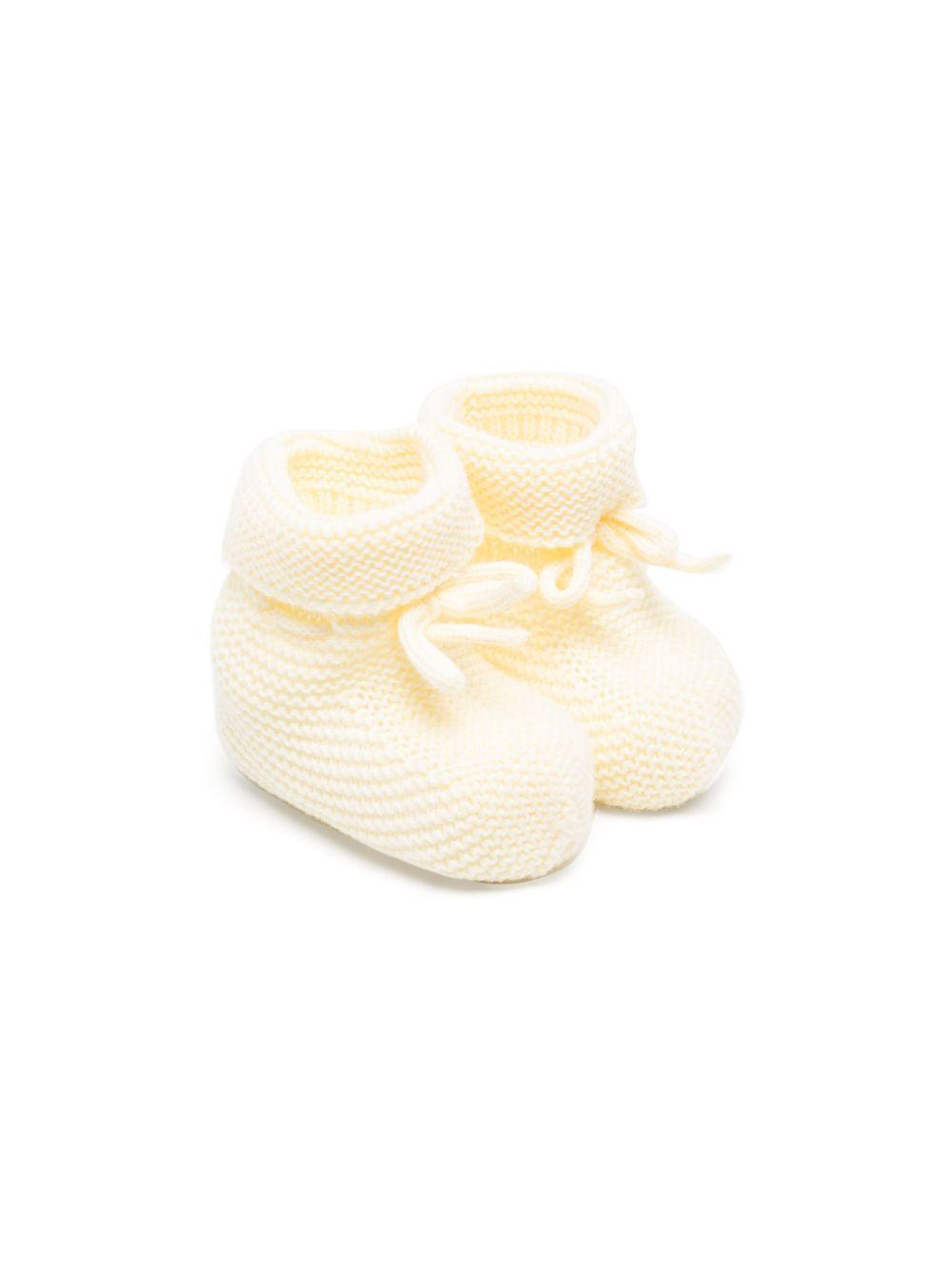 Scarpe primi passi per neonati Paz Rodriguez giallo lavorato a maglia 018-22507 05 PaZ RODRIGUEZ KIDS 