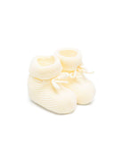 Scarpe primi passi per neonati Paz Rodriguez giallo lavorato a maglia 018-22507 05 PaZ RODRIGUEZ KIDS 