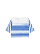 T-shirt per neonato Petit Bateau azzurra con design a righe A0F5F 01 PETIT BATEAU KIDS 