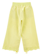 Pantaloni per bambina Monnalisa giallo con orlo con coulisse 17G400 7014 0014 MONNALISA KIDS 