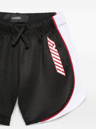 Shorts per bambino Amiri Kids nero con logo sul davanti ACBMSO1006 001 AMIRI KIDS 