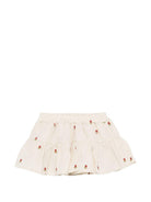 Gonna per neonata Donsje beige con ricamo floreale 4113101 00037 DONSJE KIDS 