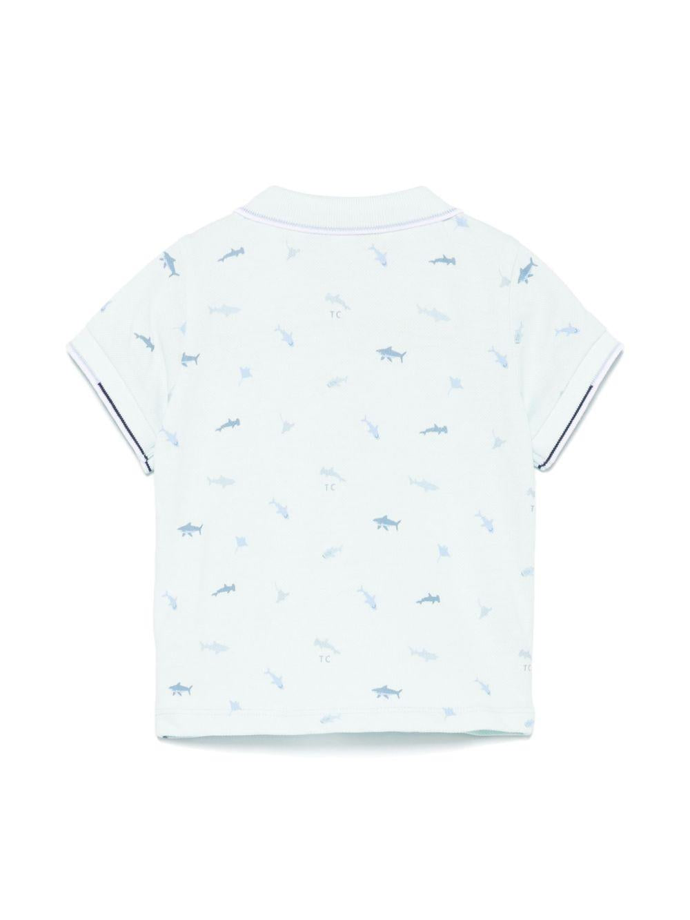 Polo per neonato Tartine Et Chocolat azzurro con ricamo CA11121 51 TArtine & Chocolat KIDS 