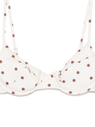 Bikini per donna MC2 Saint Barth beige con motivo a pois YAL0001 03521L MC2 ST. BARTH 
