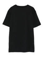 T-shirt per bambino Moschino Kids nero con stampa grafica HUM05GLAA01 60100 MOSCHINO KIDS 