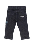 Pantaloni per neonato Missoni Kids in denim con tasca applicata sulla gamba MZ6320 Z3664 620 MISSONI KIDS 