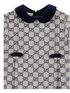 Abito per neonata Gucci Kids beige con stampa logo all-over 828494XWA2M 9118 GUCCI KIDS 