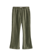 Pantaloni svasati per bambina Scotch & Soda Kids verdi con tasche laterali a fessura 180761 301 SCOTCH&SODA 