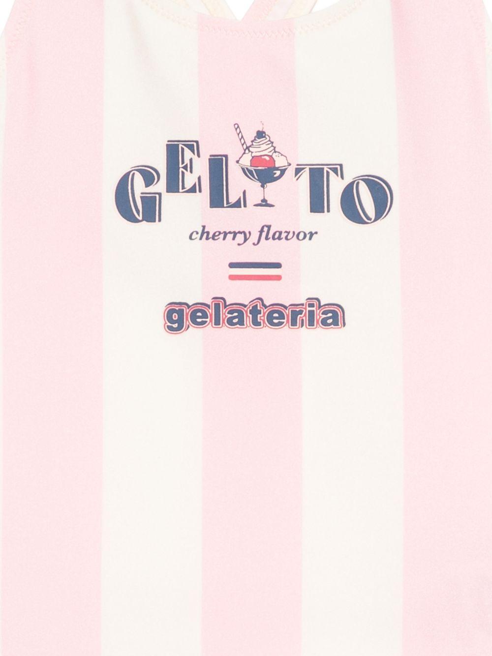 Costume da bagno per bambina Konges Slojd rosa con scollo a barchetta KS105040 CANDY ROSE KONGES SLOJD KIDS 