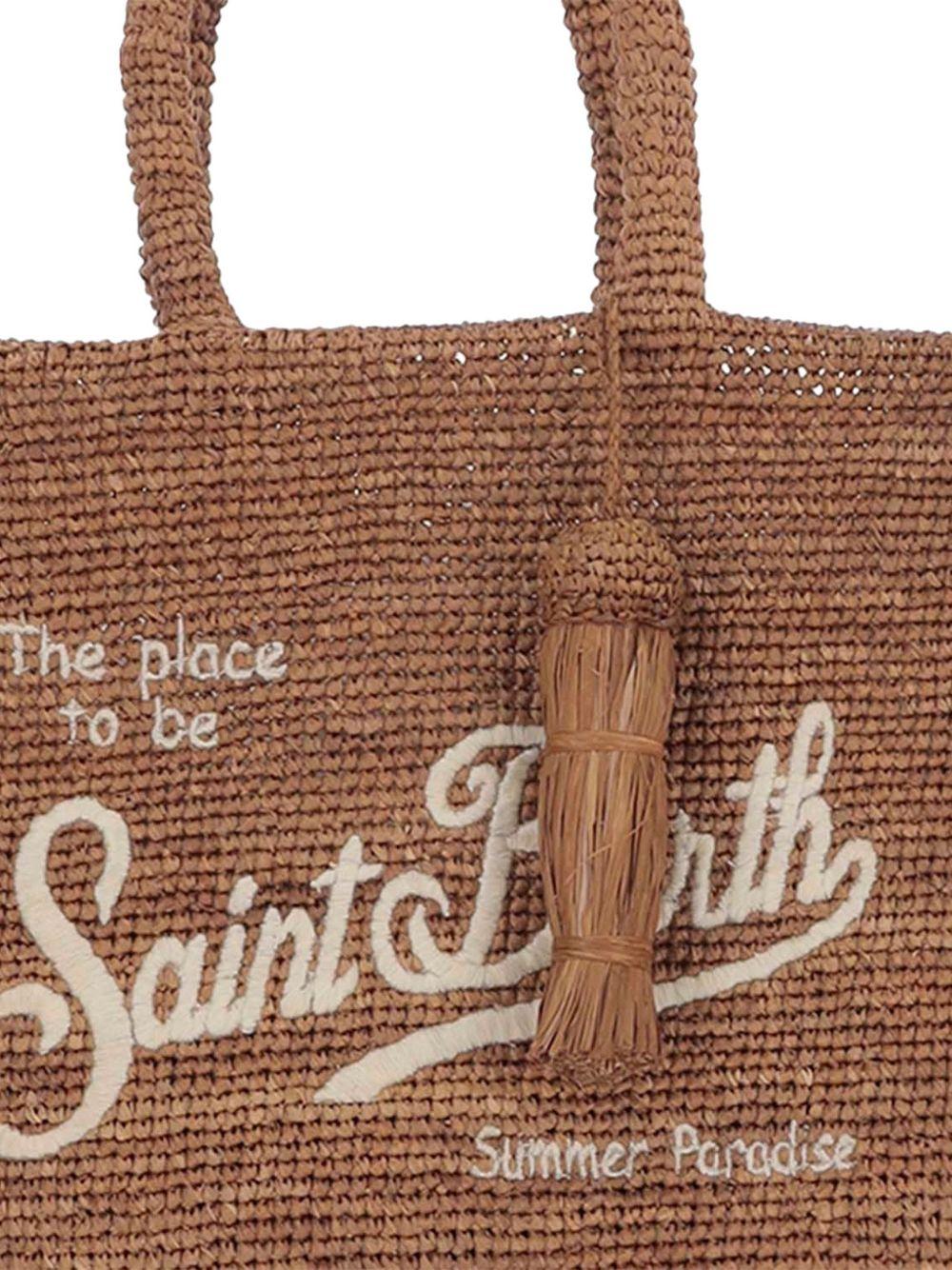 Borsa Colette MC2 Saint Barth marrone con dettaglio nappa COL0026 00452L MC2 ST. BARTH KIDS 