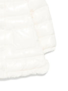 Parka per neonata Moncler Enfant bianco con ruches K29511C00003597Z8 034 MONCLER ENFANT 