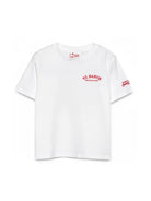 T-shirt per bambino MC2 Saint Barth Kids bianca con stampa grafica sul retro PRL0001 03462L MC2 ST. BARTH KIDS 