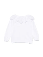 Cardigan per neonata JESURUM BABY Clara bianco con colletto in pizzo CLARA VAR.62 JESURUM 
