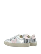 Sneakers per bambina Veja argentate con inserti rosa SV0521493 SILVER LASSI VEJA KIDS 