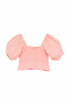 T-shirt per bambina Molo rosa con corpetto arricciato 2S26C302 5650 MOLO KIDS 