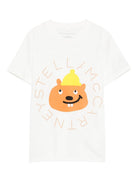 T-shirt per bambino Stella McCartney Kids bianco con stampa grafica TX8R41 Z0434 101 STELLA McCARTNEY KIDS 