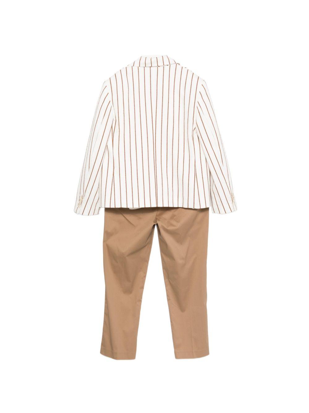 Completo confort per bambino Colorichiari beige con design gessato MC508374 4911a 28 COLORICHIARI KIDS 