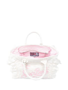 Borsa Colette MC2 Saint Barth bianca in pizzo sangallo COL0027 00410L MC2 ST. BARTH KIDS 