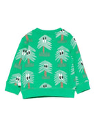 Felpa per neonato Stella McCartney Kids verde con stampa alberelli TX4600 Z3161 712MC STELLA McCARTNEY KIDS 