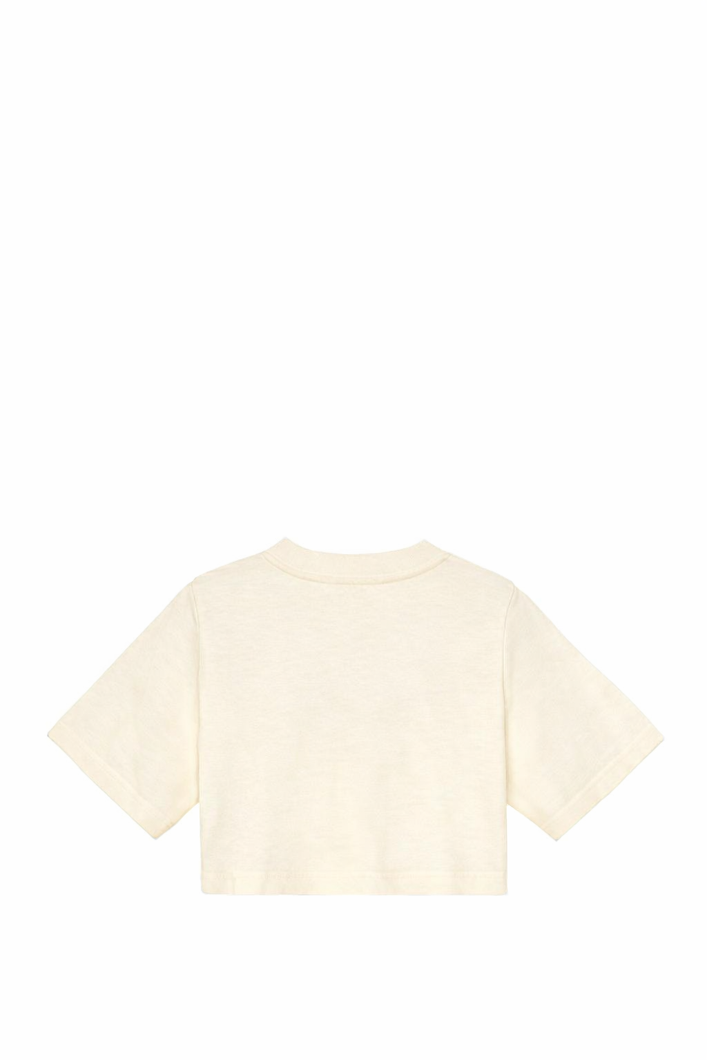 T-shirt per bambina Palm Angels Kids bianca con logo ricamato sul davanti PGAA004S26JER001 002 PALM ANGELS KIDS 