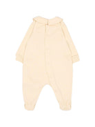 Set tutina, berretto e bavaglino per neonati Moschino Kids beige con stampa Teddy Bear MUY09PLCA40 20404 MOSCHINO KIDS 