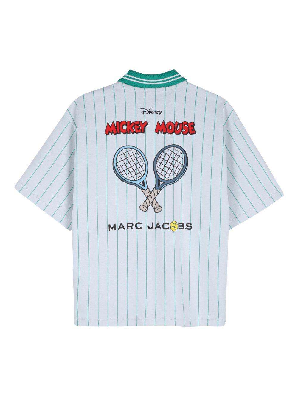 T-shirt per bambino The Marc Jacobs x Disney verde chiaro con motivo a righe W60777 126 THE MARC JACOBS KIDS 